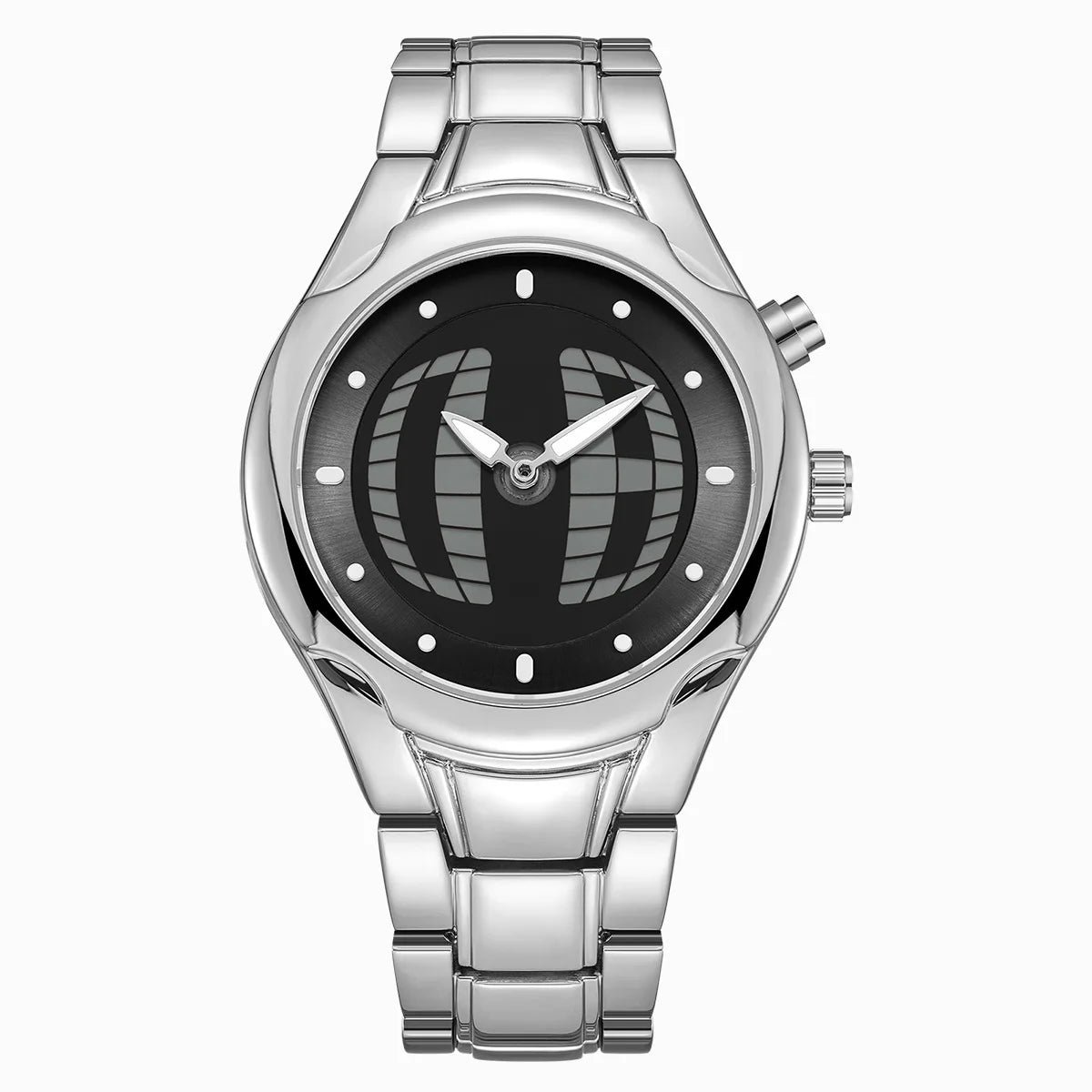FORM 404 by CHRONOFORM — oversized alloy case with numberless dial and dual display