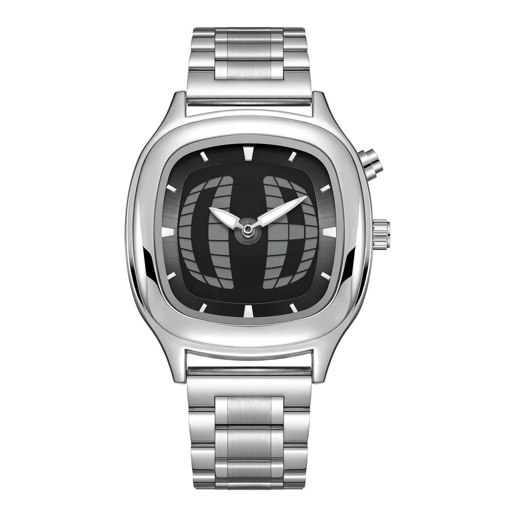 FORM 404 by CHRONOFORM — oversized alloy case with numberless dial and dual display